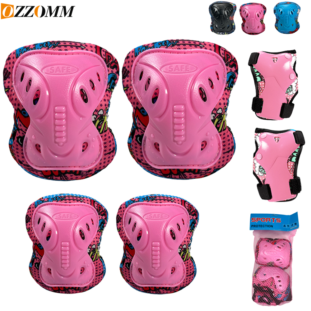 Running Gear For Kids Girls - 6PCS [Kids Protective Gear Set] Adjustable