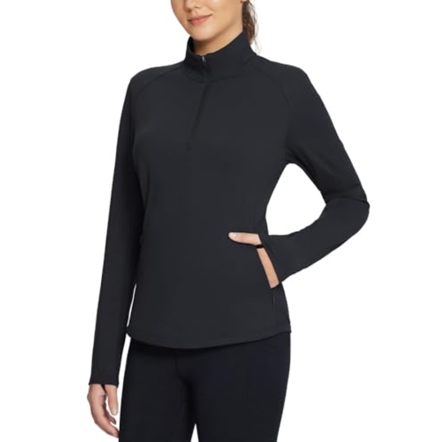 Winter Running Gear Jacket - Women's Fleece Pullover Jacket Water Resistant