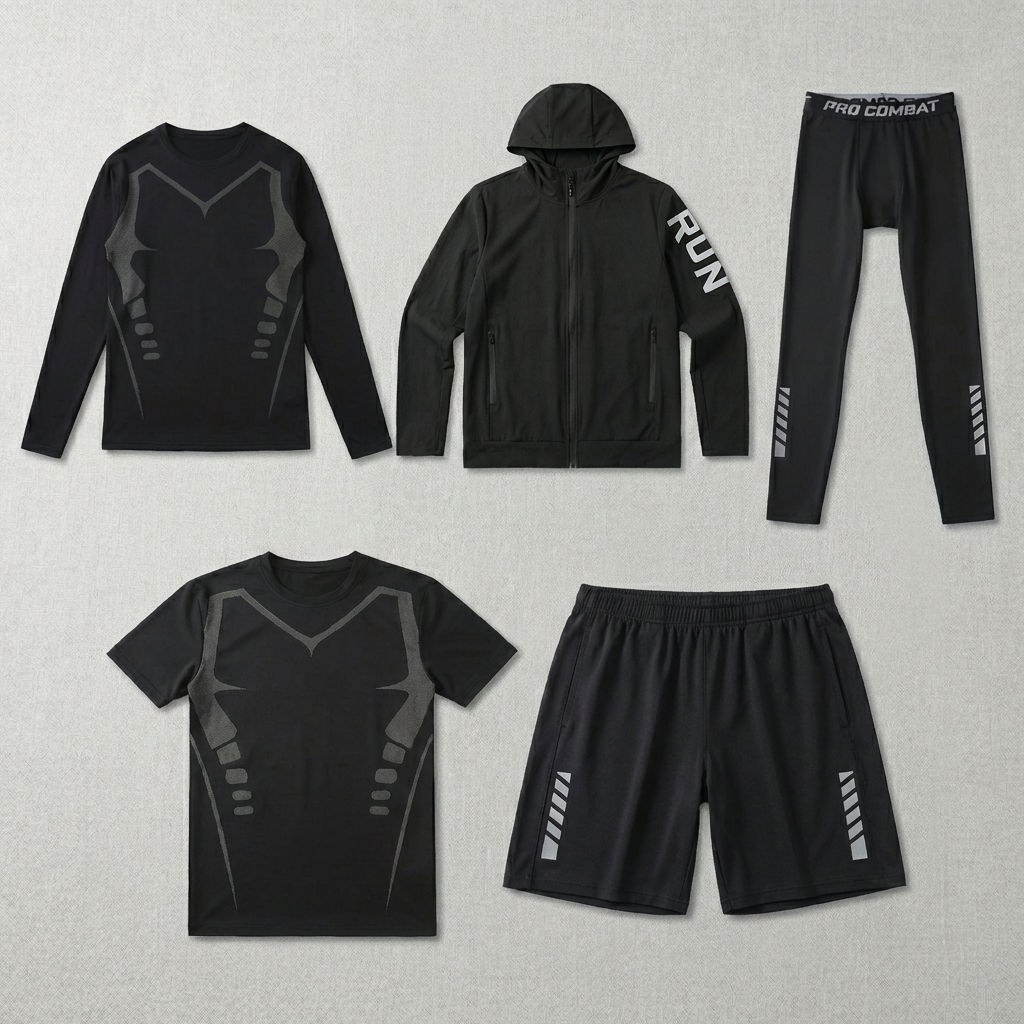 Running Gear Marathon - Fitness Full 5 Piecs Set Tracksuit