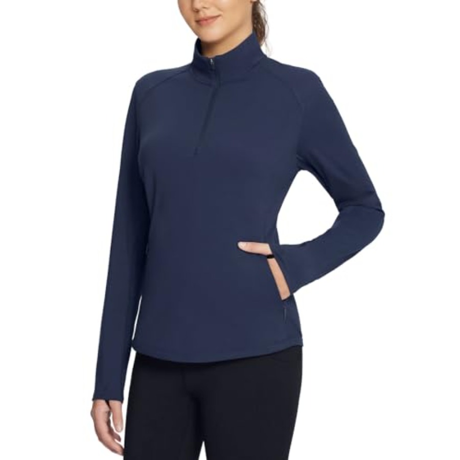 Winter Running Gear Jacket - Women's Fleece Pullover Jacket Water Resistant