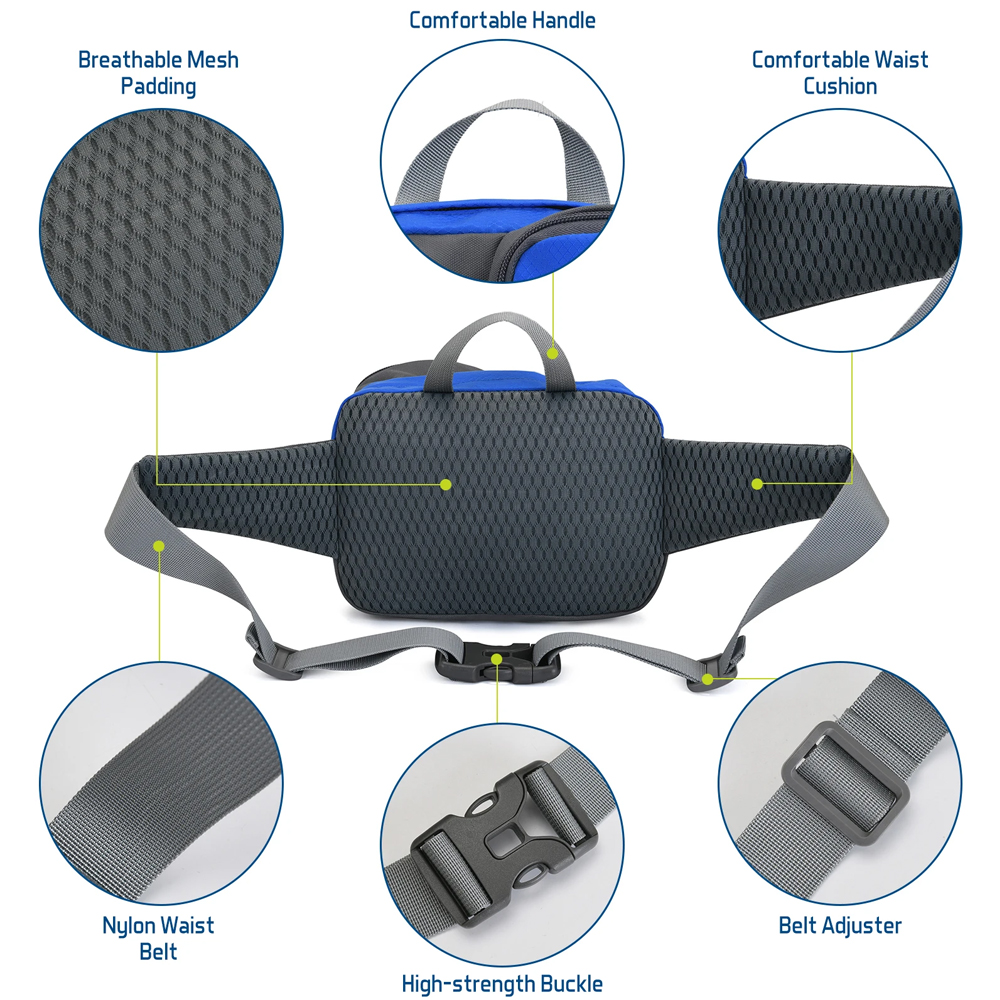 1PCSFanny Pack Waist Bag - Uni - Running Gear Sale avis et prix