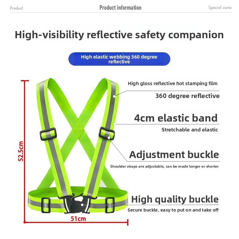 Adjustable Lightweight Reflect - Reflective Running Gear Vest avis et prix