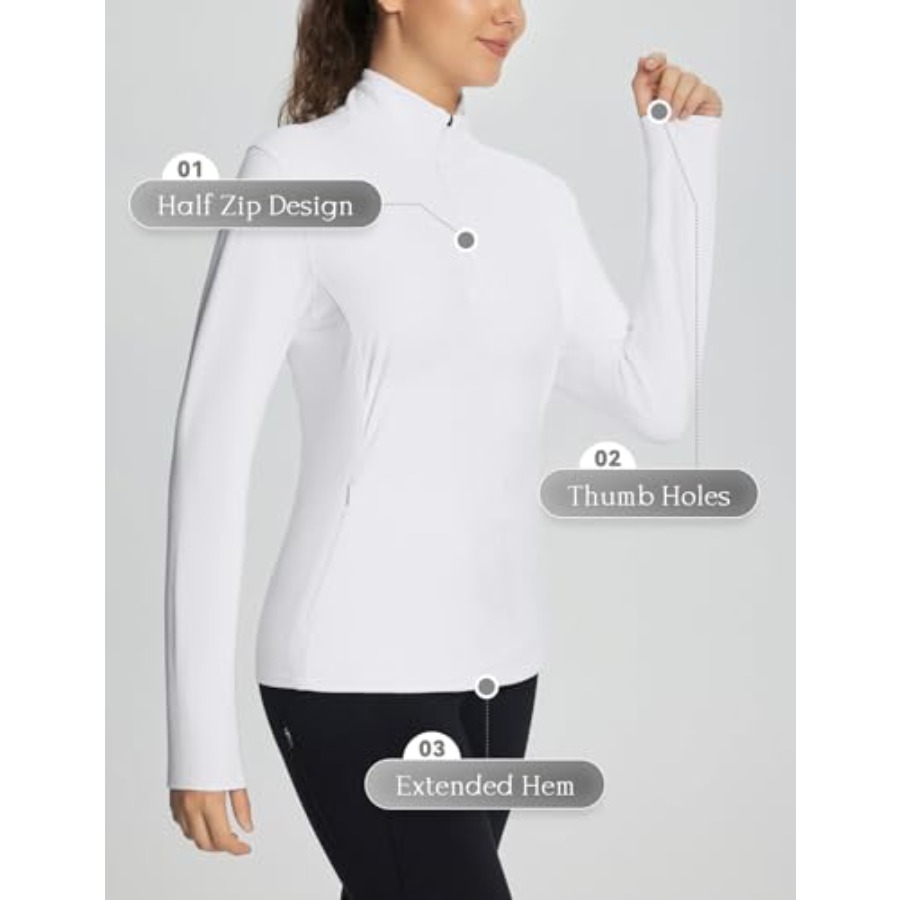 Women's Fleece Pullover Jacket - Winter Running Gear Jacket avis et prix