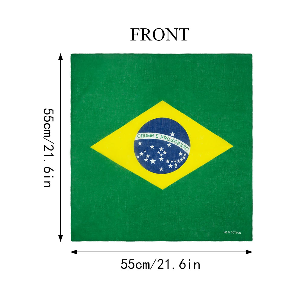 100% Cotton Flag of Brazil Ban - Running Gear Sale avis et prix