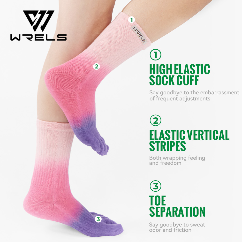WRELS Toe Socks Cotton Athleti - Running Gear Marathon avis et prix