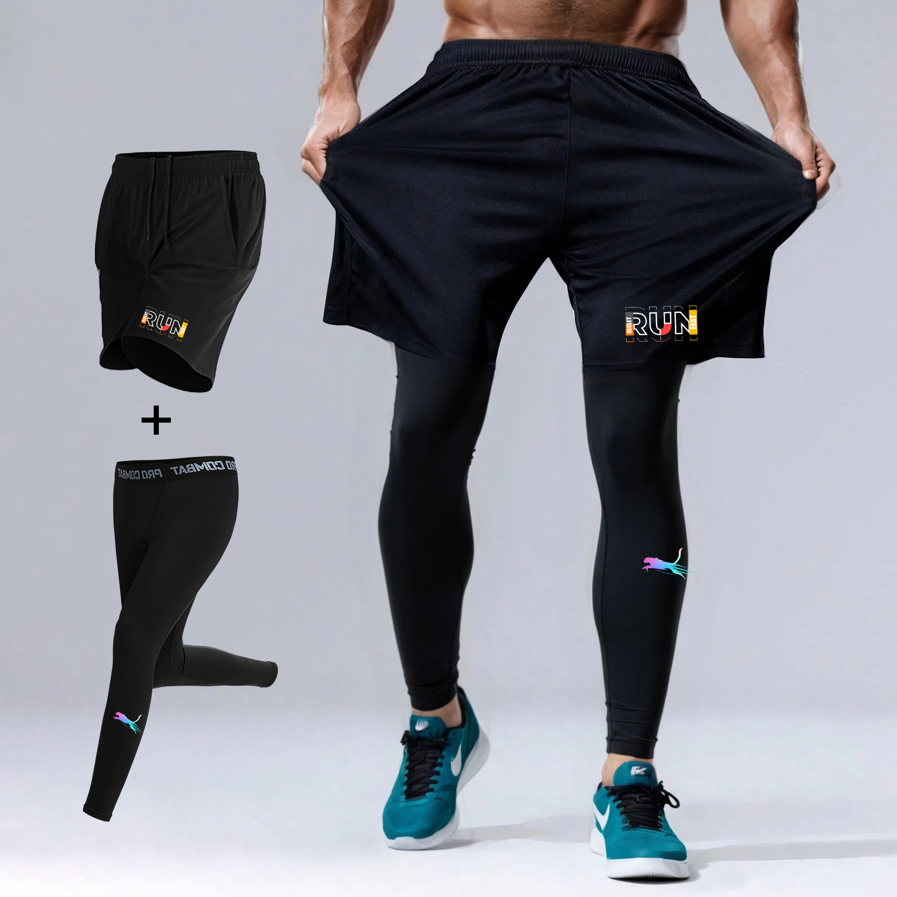 Men's 2 Piece Running Set Quic - Trail Running Gaiter avis et prix