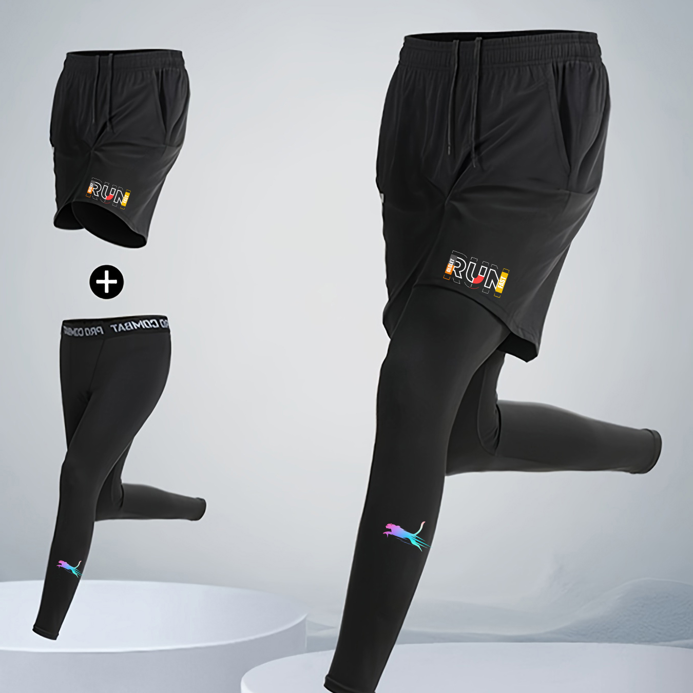 Men's 2 Piece Running Set Quic - Trail Running Gaiter avis et prix