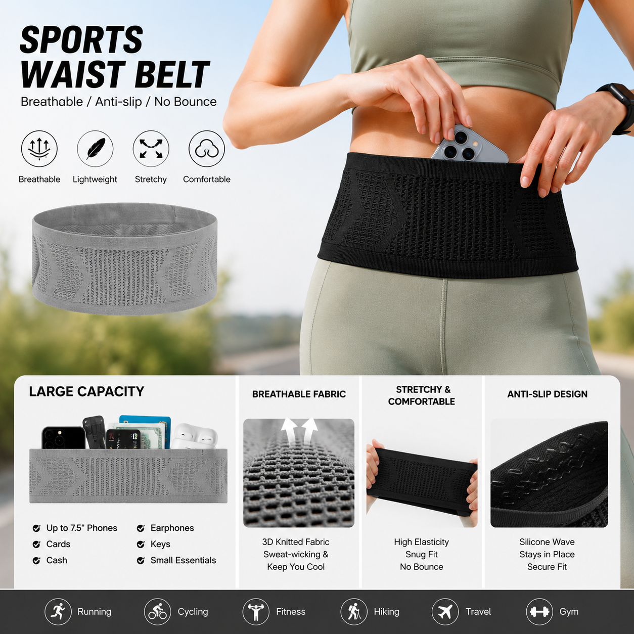 Invisible Anti-Theft Running W - Running Gear Sale avis et prix